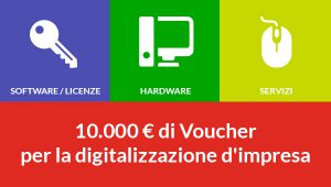Contributo a fondo perduto del 50%. Fino a 10.000 € di Voucher per la digitalizzazione d’impresa