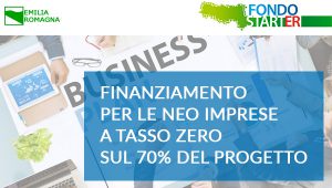 Fondo StartER – Emilia Romagna Riapertura del bando dal 1° Marzo 2018
