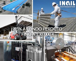 ISI INAIL 2018: CONTRIBUTO A FONDO PERDUTO DEL 65% FINO A 130.000 EURO PER ATTREZZATURE, IMPIANTI, MACCHINARI