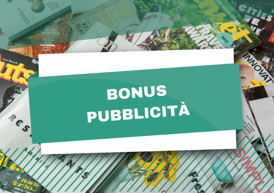 bonus pubblicità